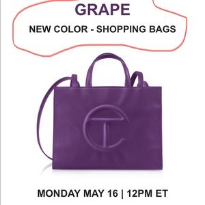 Telfar Mini Grape Bag (NEW COLOR). Came Out May 16,2022.